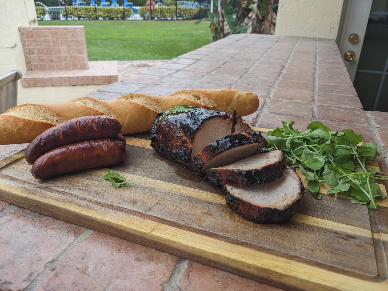 Coffee and Brown Sugar Rubbed Pork Loin Roast.