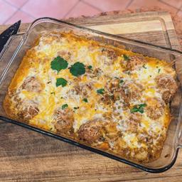 Cozy Gnocchi Meatball Bake