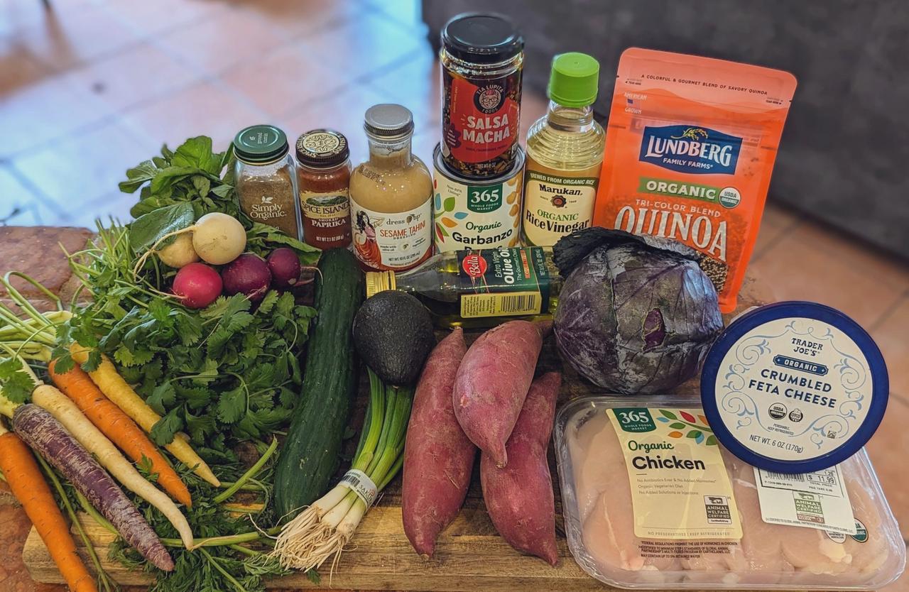 Ingredients for Flexi Buddha Bowl