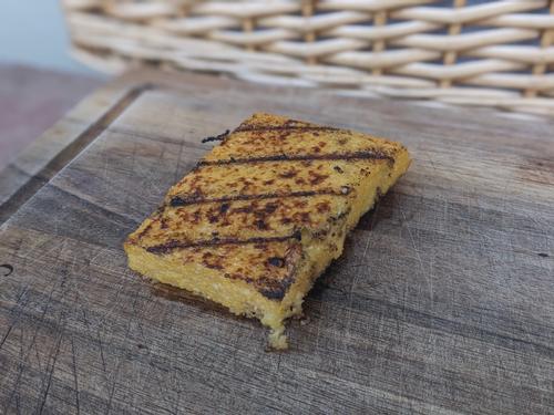 Perfectly grilled polenta.