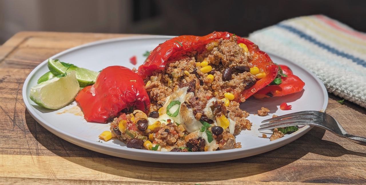 Quinoa & Turkey Fiesta Peppers