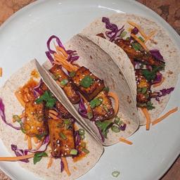 Spicy Gochujang Tofu Tacos