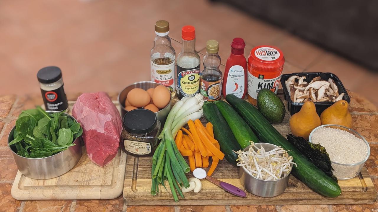 Ingredients for the Ultimate Bibimbap