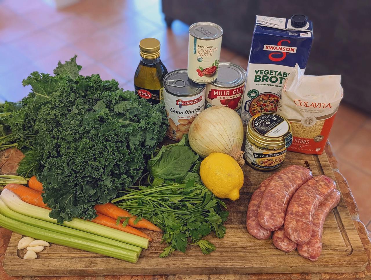 Ingredients for Ultimate Pasta e Fagioli