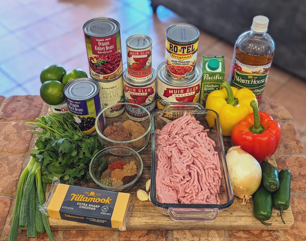 Ingredients for Knock-Your-Socks-Off Turkey Chili